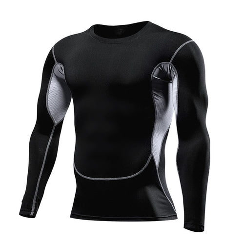 Men's Compression Long Sleeve Running Shirt - Performance & Support