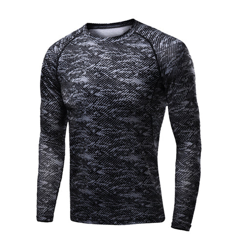 Men's Compression Long Sleeve Running Shirt - Performance & Support