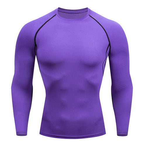 Men's Compression Long Sleeve Running Shirt - Performance & Support