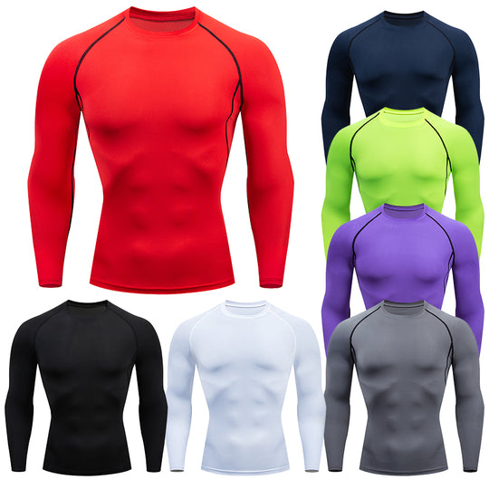 Men's Compression Long Sleeve Running Shirt - Performance & Support