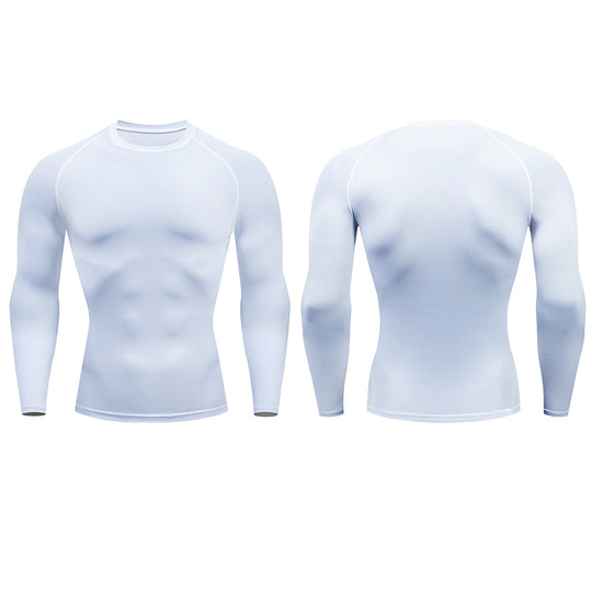 Men's Compression Long Sleeve Running Shirt - Performance & Support