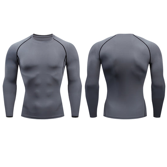 Men's Compression Long Sleeve Running Shirt - Performance & Support