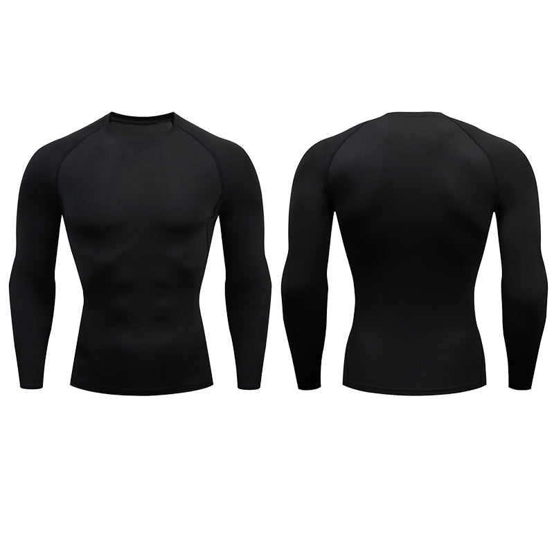 Men's Compression Long Sleeve Running Shirt - Performance & Support