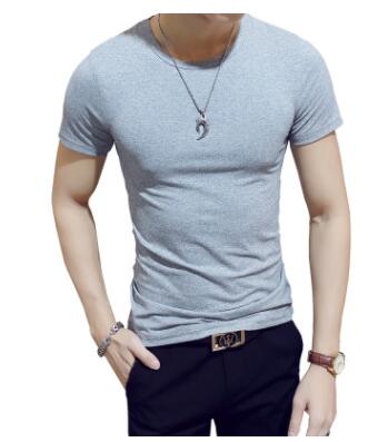 Men's White T Shirts V Neck TShirt Basic Plain Tees Short Sleeve Top