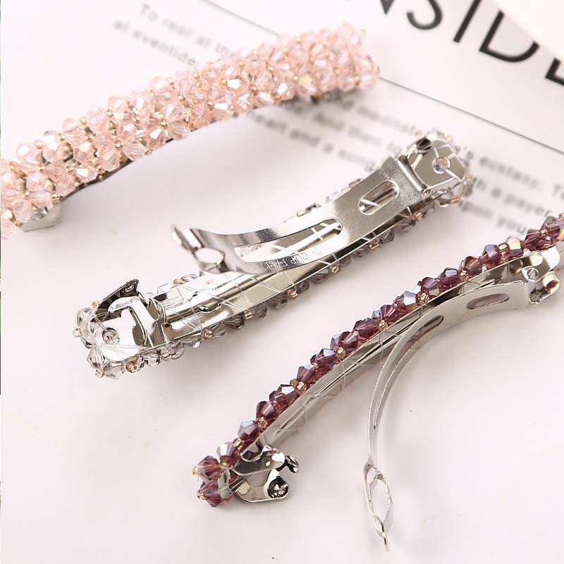 New Korean Elegant Hairpins Hairgrips Crystal Rhinestone Barrettes