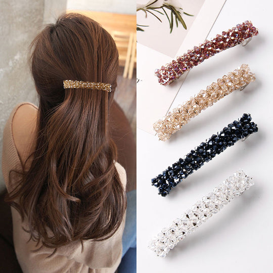New Korean Elegant Hairpins Hairgrips Crystal Rhinestone Barrettes