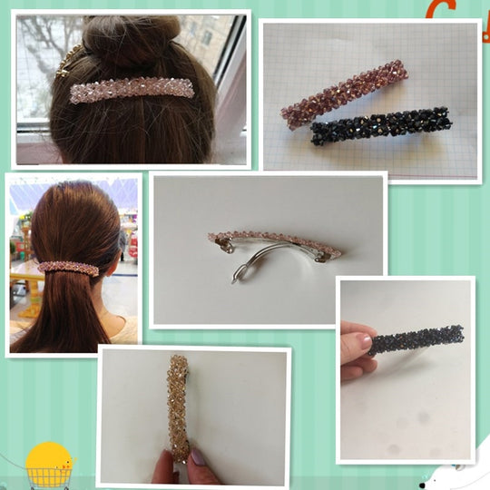 New Korean Elegant Hairpins Hairgrips Crystal Rhinestone Barrettes