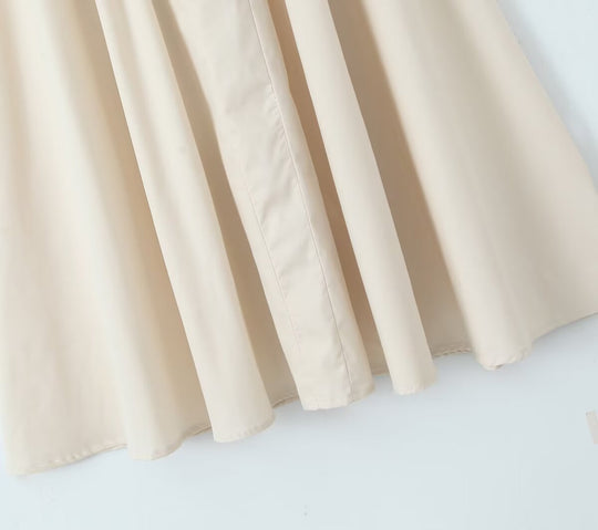 Super Fairy House Retro Waist Trimming Spaghetti Straps Large Skirt