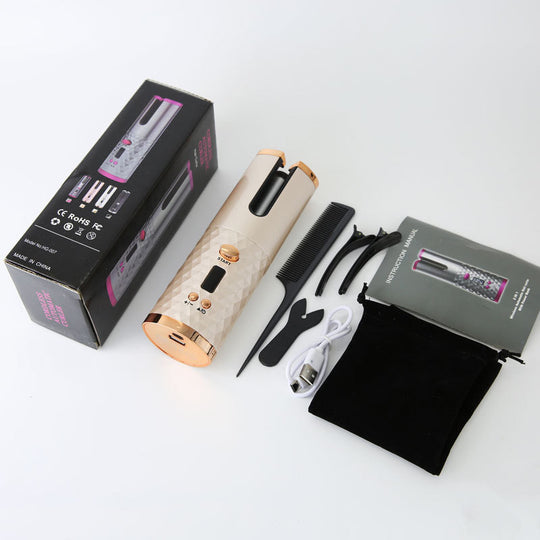 [Men and Women Neutral] Wireless Charging Hair Curler Electric Hair Curler Automatic Non-Ironing Bean Bag Curly Hair Curling Device