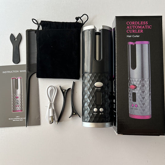 [Men and Women Neutral] Wireless Charging Hair Curler Electric Hair Curler Automatic Non-Ironing Bean Bag Curly Hair Curling Device