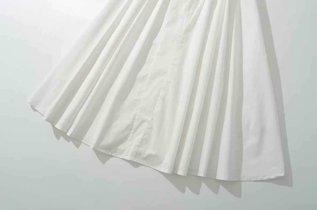 Super Fairy House Retro Waist Trimming Spaghetti Straps Large Skirt