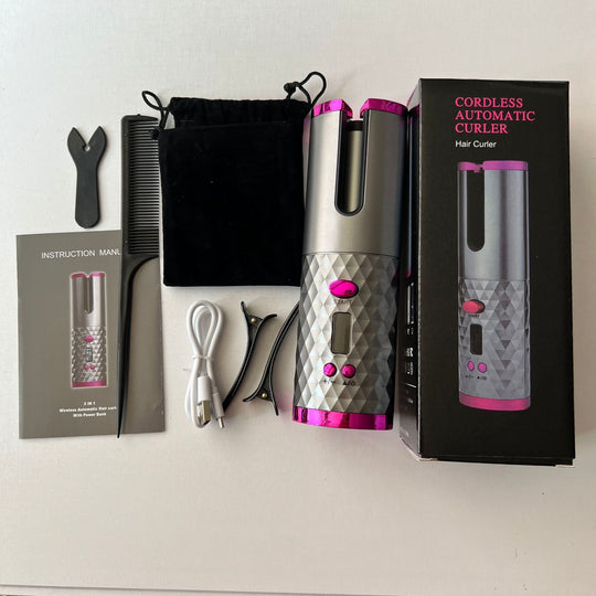 [Men and Women Neutral] Wireless Charging Hair Curler Electric Hair Curler Automatic Non-Ironing Bean Bag Curly Hair Curling Device