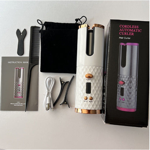 [Men and Women Neutral] Wireless Charging Hair Curler Electric Hair Curler Automatic Non-Ironing Bean Bag Curly Hair Curling Device