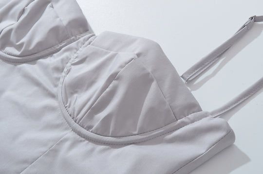 Super Fairy House Retro Waist Trimming Spaghetti Straps Large Skirt