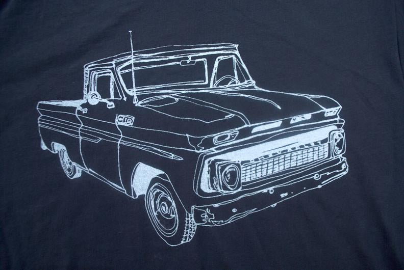 Chevy Truck Dark Grey T-Shirt – Bold Graphic Tee for Truck Enthusiasts