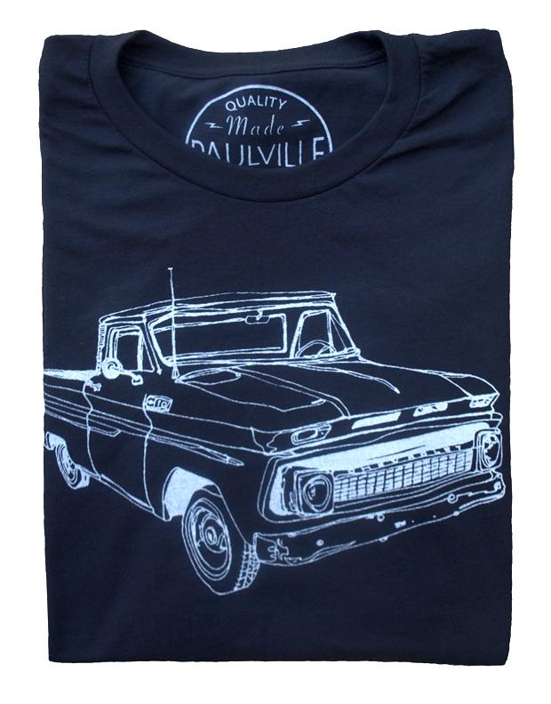 Chevy Truck Dark Grey T-Shirt – Bold Graphic Tee for Truck Enthusiasts