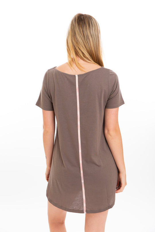 WOMEN'S ORGANIC PIMA COTTON T-SHIRT DRESS.