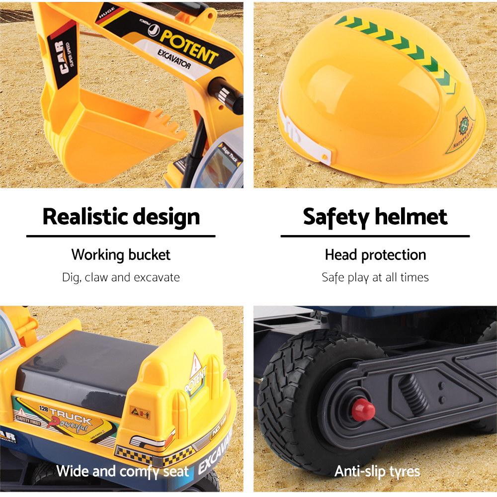 Keezi Ride On Car Toys Kids Excavator Digger Sandpit Bulldozer Car