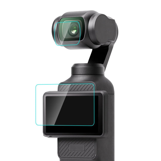 For DJI OSMO Pocket 3 PULUZ 9H 2.5D HD Tempered Glass Lens Protector +