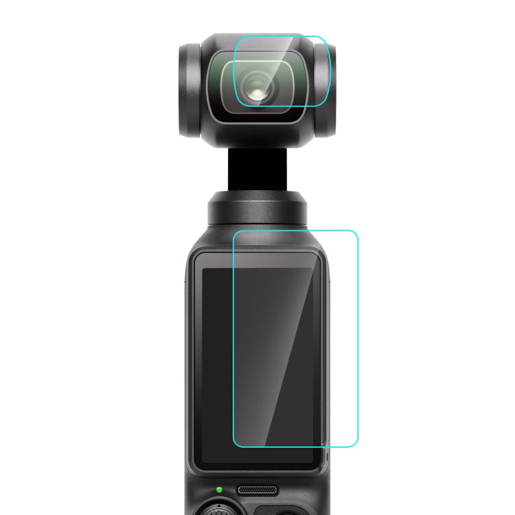 For DJI OSMO Pocket 3 PULUZ 9H 2.5D HD Tempered Glass Lens Protector +