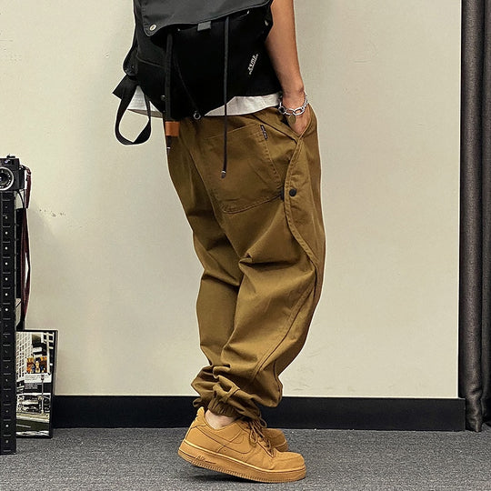 Plus Size Japanese Streetwear Oversize Cargo Pants Men Clothing