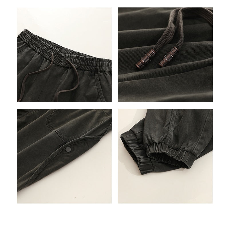 Plus Size Japanese Streetwear Oversize Cargo Pants Men Clothing