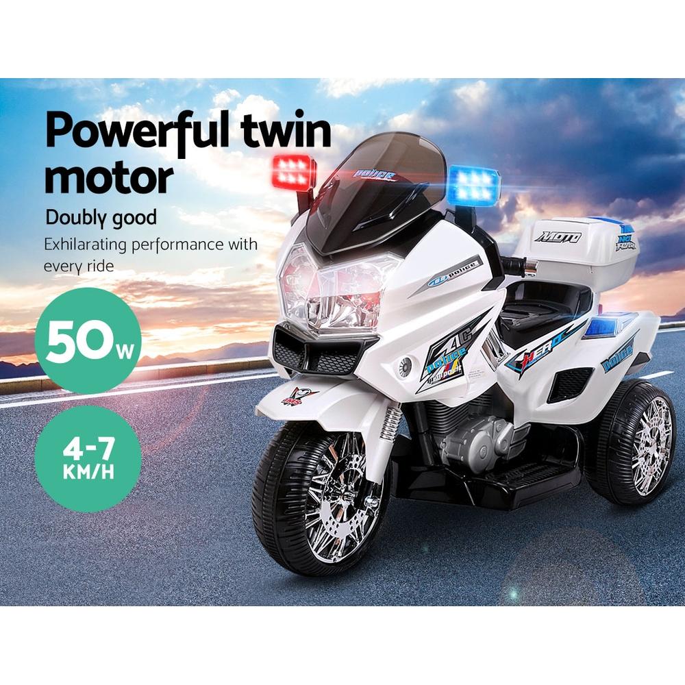 Rigo Kids Electric Ride On Patrol Police Car BMW-Inspired S1K 6V