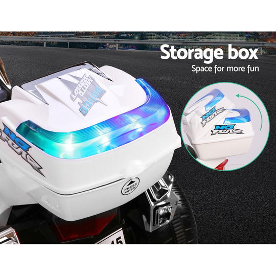 Rigo Kids Electric Ride On Patrol Police Car BMW-Inspired S1K 6V