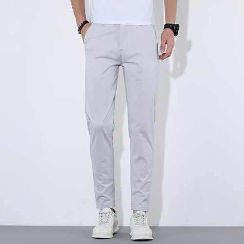 HIQOR Man Pants 9 Colors Mens Casual Long Pants Summer Thin Cotton