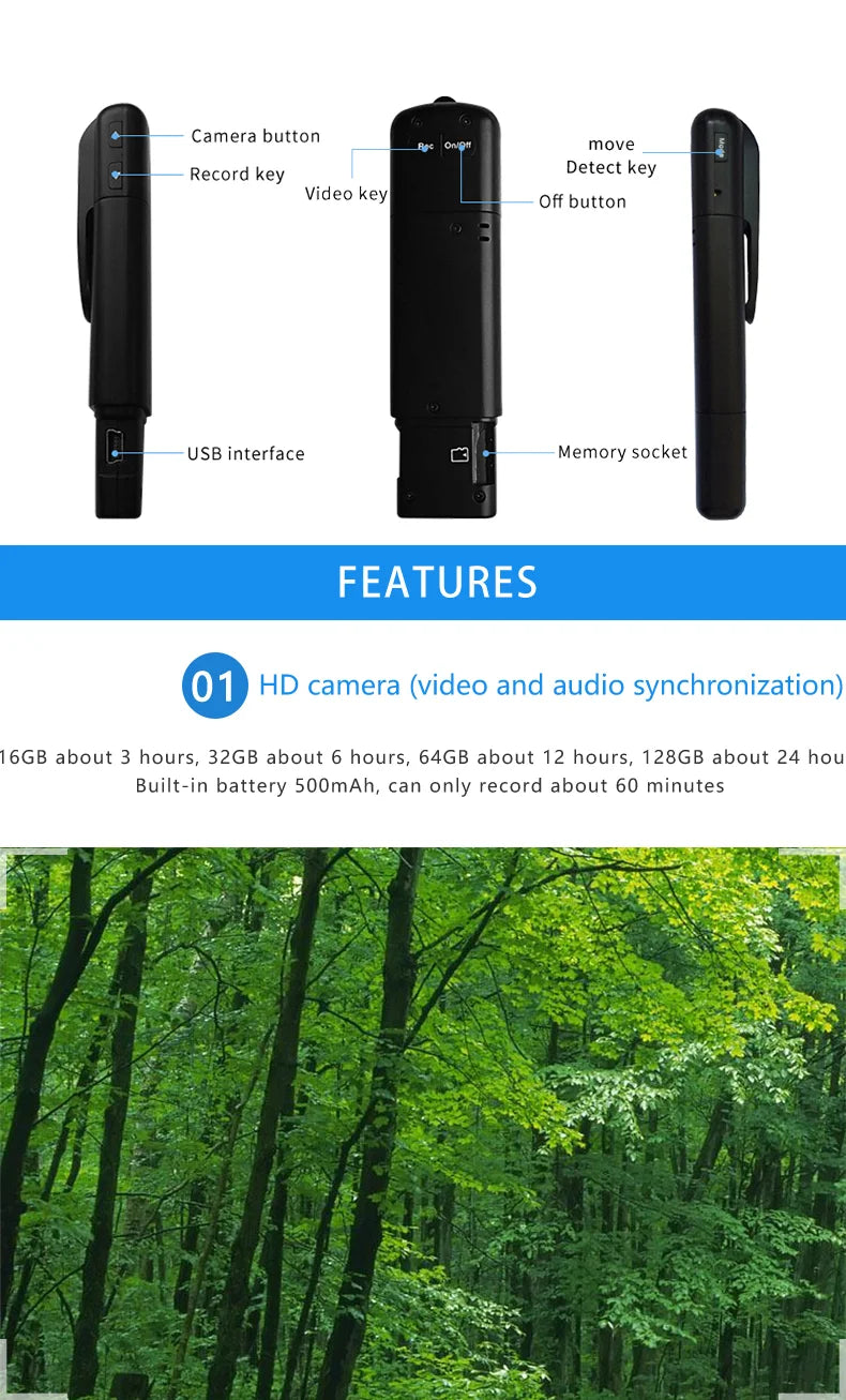 GJUELIRRA V8 Police Body Camera 1080P Full HD Wearable Video Security Cam IR Night Vision Mini Camcorders Mini Body Camera