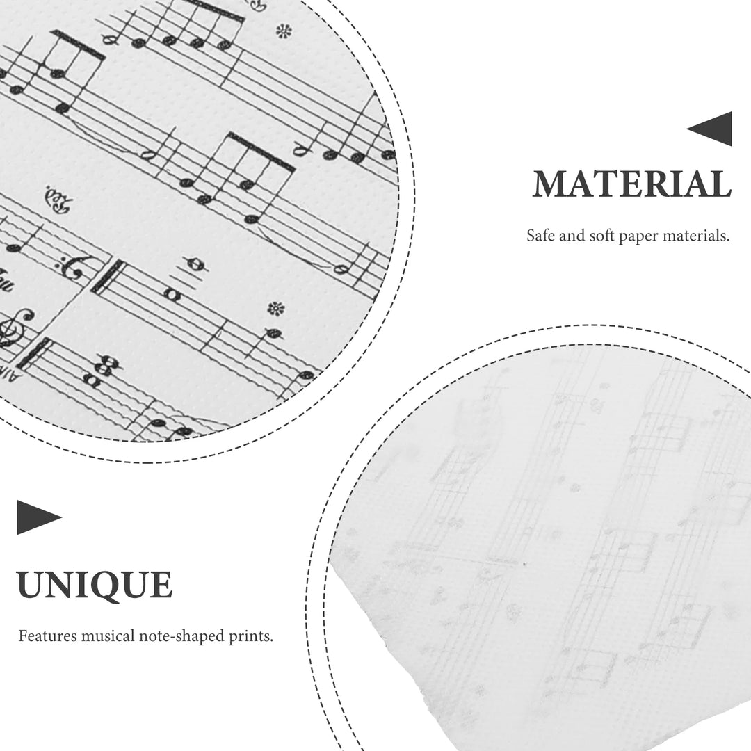 Toilet Paper Musical Note Table Napkins Notes Printing Tissue Soft