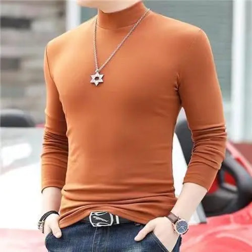 Korean Clothing Blouse Oversize Golf Wear Casual Full Cotton Men's