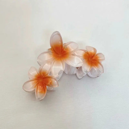 1pc Conjoined egg flower claw clip beach vacation flower hair clip,