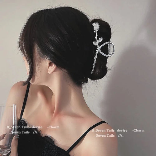 Metal Geometric Hair Claw Crab Hairpins Fashion Cross Hair Clips