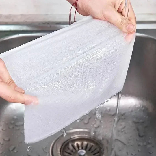 500/50pcs Reusable Paper Towel Kitchen Disposable Rags Non-Woven Cleaning Cloths Washing Dishcloths Rag Cloth Towels Non-stick Scouring Pads