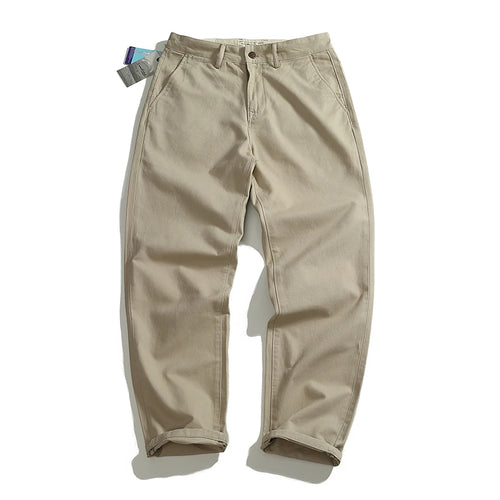 Autumn and winter heavy chino cargo casual pants men's cotton washed