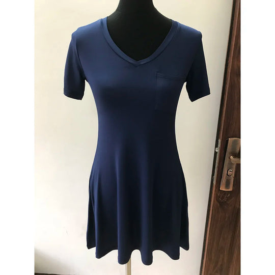 Short Sleeve Summer Dresses Women Casual Loose T shirt Dress