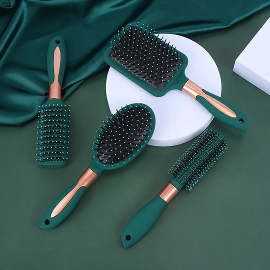 4-in-1 Hairbrush Set - Versatile, Gentle, and Effective for All Hair Types