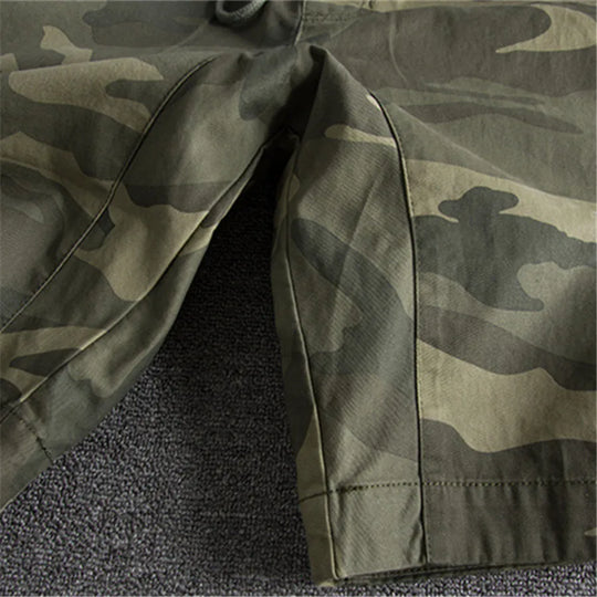 2024 Summer Men Camouflage Shorts Casual Elastic Waist Comfort Loose