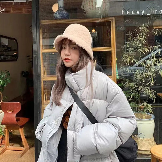 Unisex Harajuku Bucket Hat Solid Men Fishing Fisherman Hat Autumn