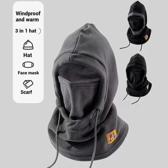 Winter Warm Hat with Mask and Neck Warmer 3-in-1 Windproof Balaclava