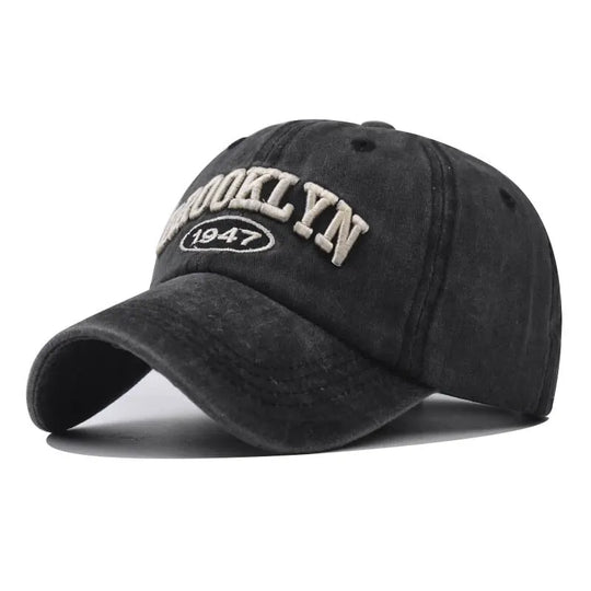 New Brooklyn Cotton Embroidered Baseball Hat Men'S And Women'S Hat