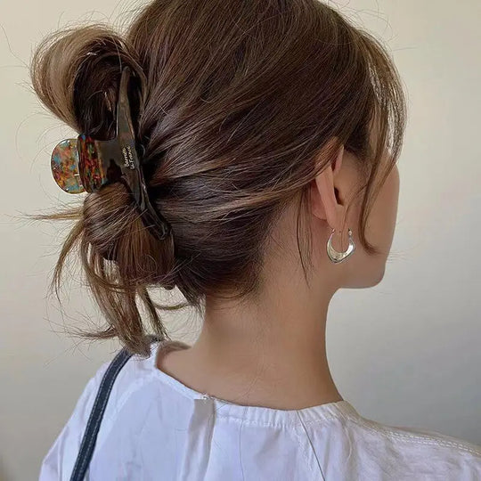1pc Elegant hair clip, women's back of the head, ins shark clip, 2024