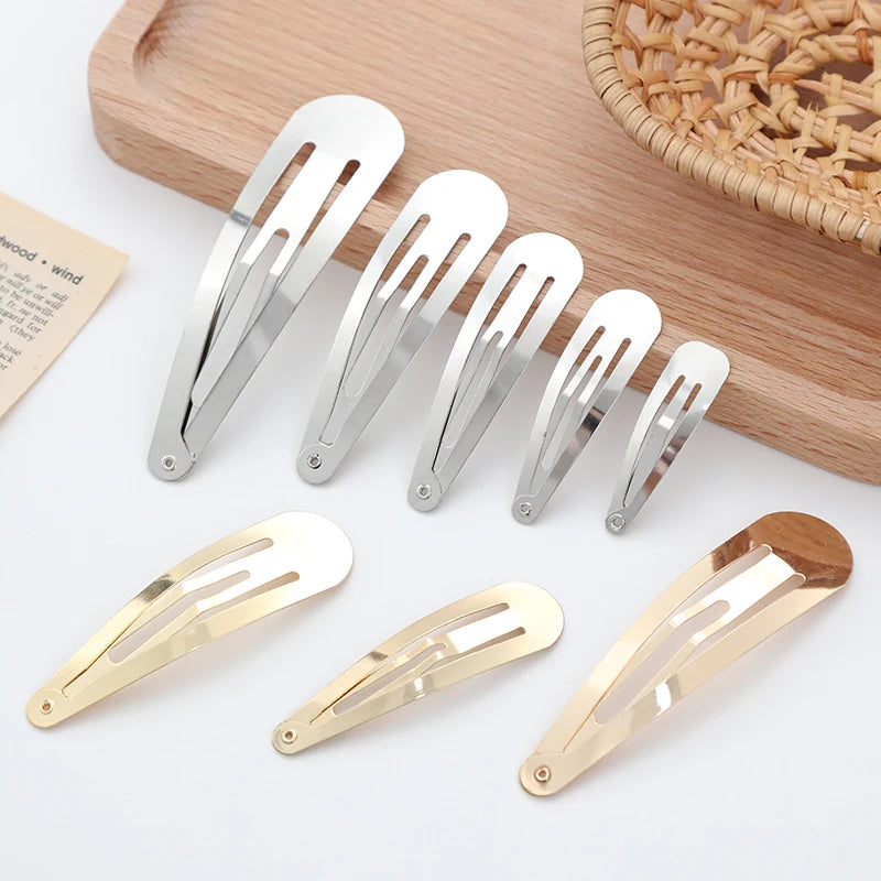 10/20/30pcs/set Women Silver Gold Black Waterdrop Shape Basic Alloy