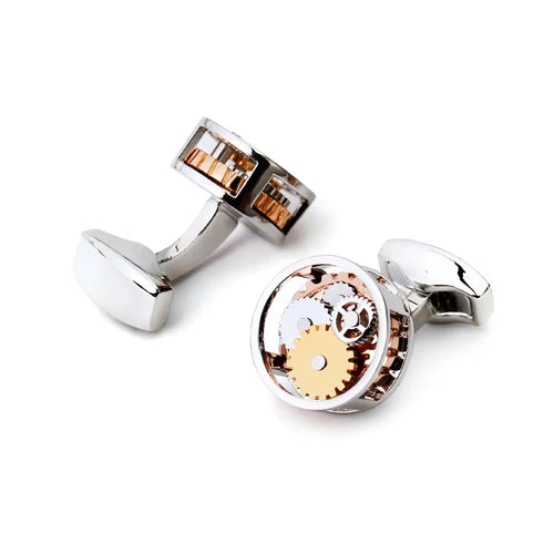 Brand Designer Watch Movement Cufflinks For Mens Business Wedding