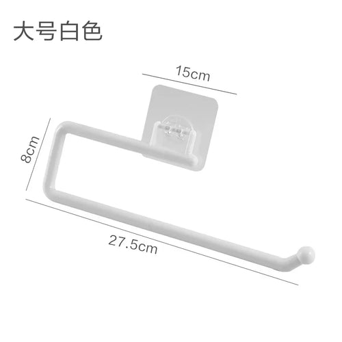 Kitchen Paper Roll Holder Cabinet Rag Hanging Holder Towel Hanger