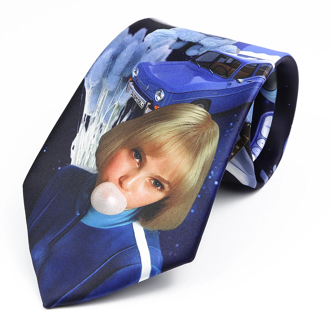 Vintage Art Oil Graffiti Print Tie Soft Touch New Design 8.5cm