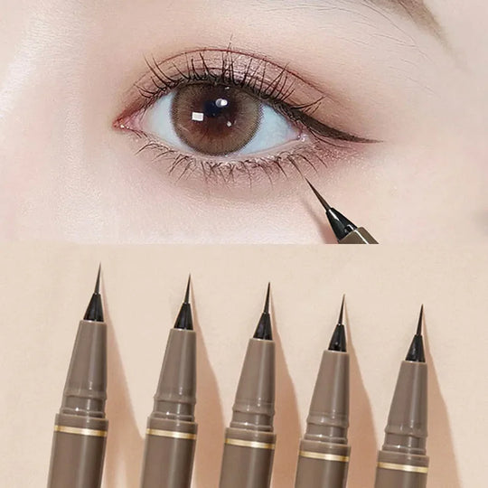Ultra Thin Black Brown Lower Eyelash Eyeliner Pen Waterproof Lasting