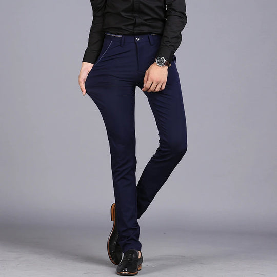 2024 Spring Non-Iron Dress Men Classic Pants Fashion Business Chino