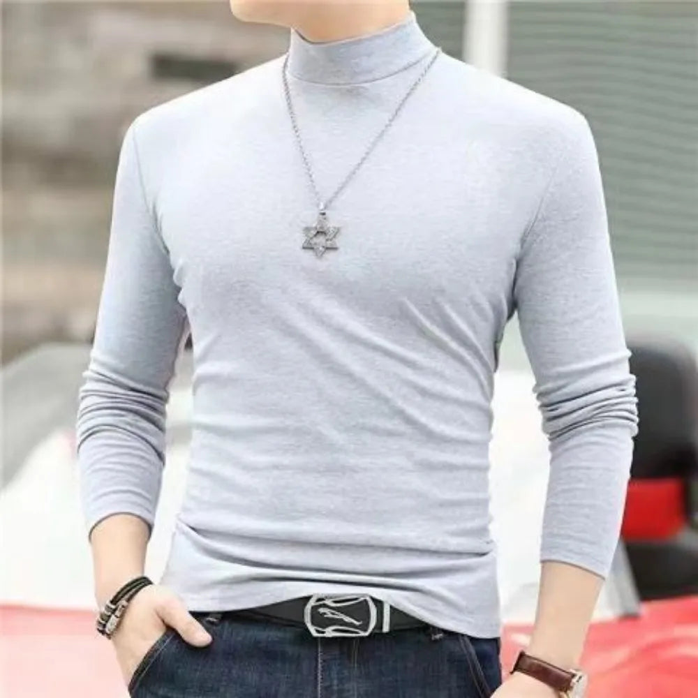 Korean Clothing Blouse Oversize Golf Wear Casual Full Cotton Men's